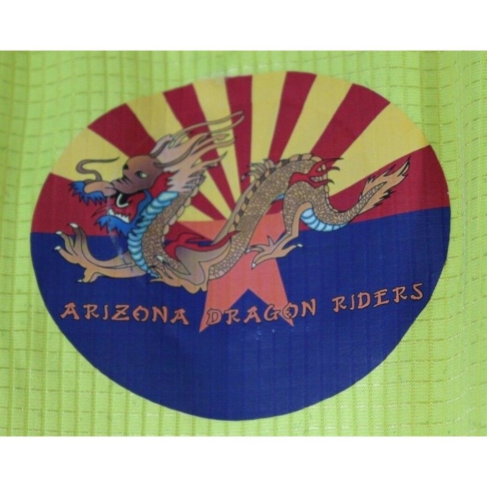 Arizona Dragon Riders Paddleboat Team Shirt Neon Yellow Size S